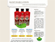 Tablet Screenshot of banfilotion.com